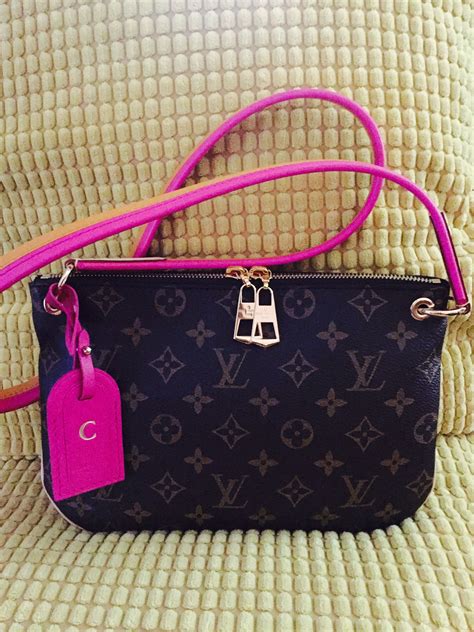 louis vuitton blue and pink bag|Louis Vuitton pink crossbody bag.